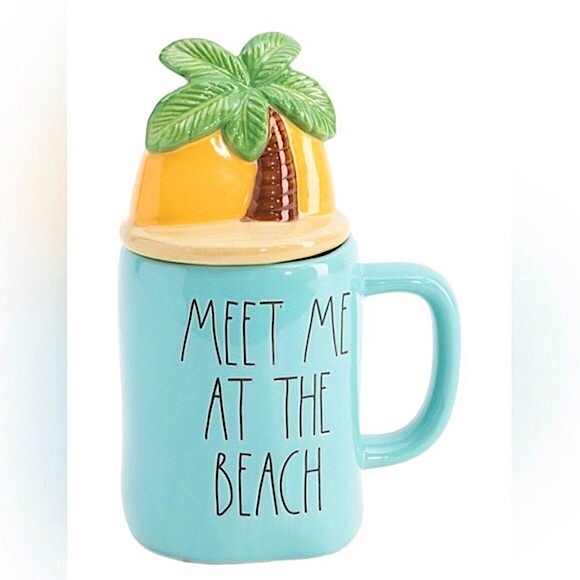 NWT • Rae Dunn • Meet At The Beach Figural Lidded Mug - Picture 4 of 4